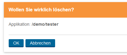 Applikationen Löschen