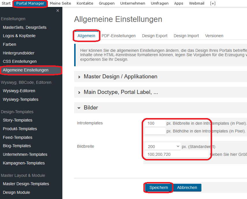 Allgemeine Einstellungen 4