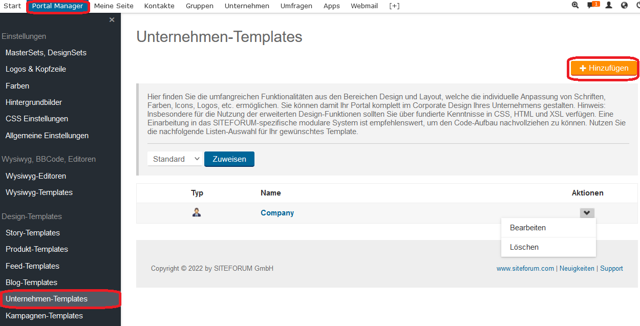 Unternehmens-Templates 2