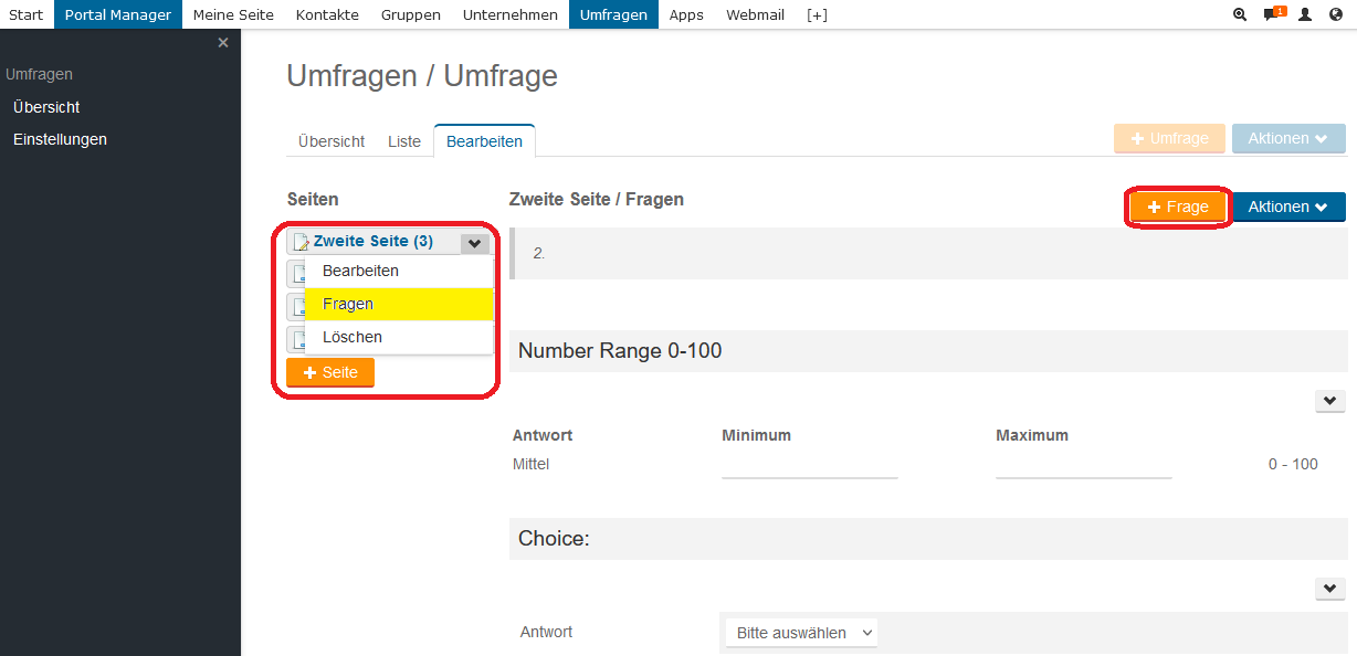 Umfragen 8a