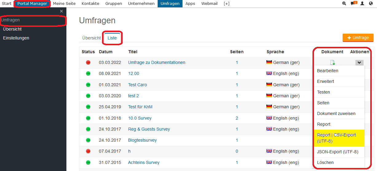 Umfragen 17