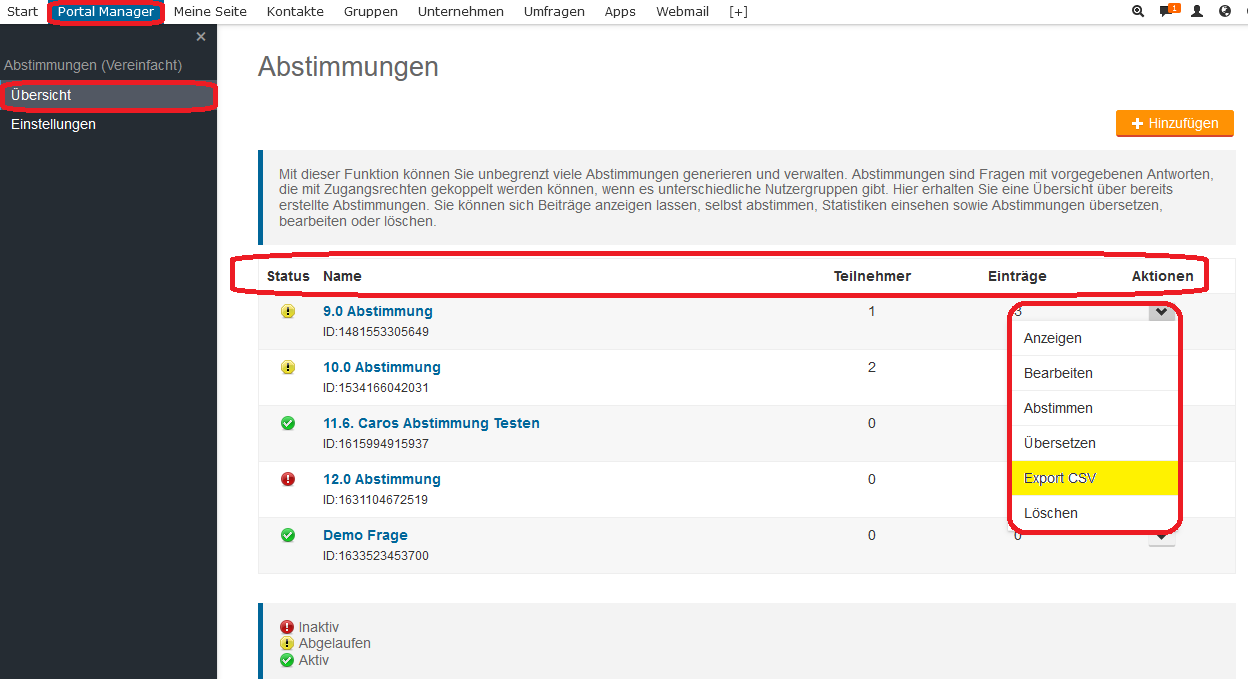 Abstimmungen 14