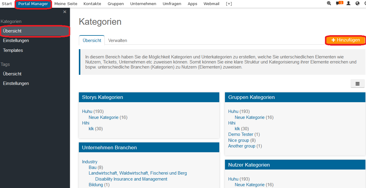 Kategorien 4 Kategorien 4