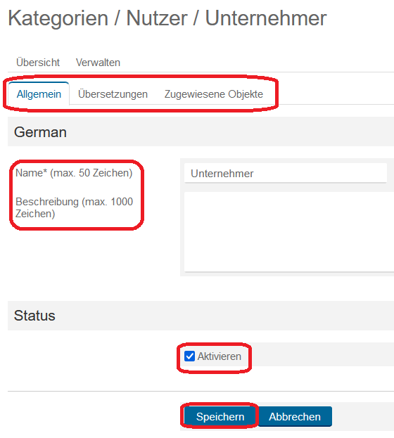 Kategorien 11 Kategorien 11