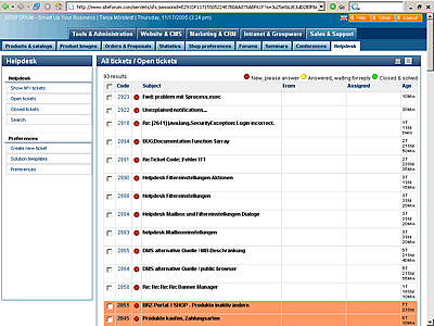 SITEFORUM Helpdesk